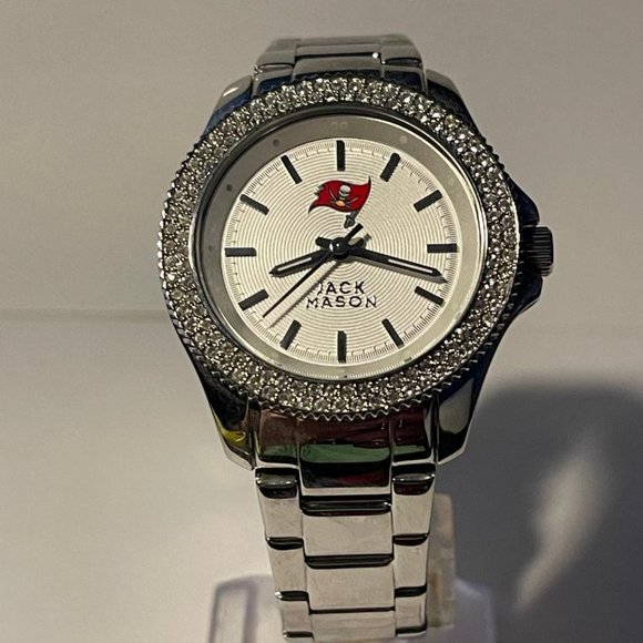 Tampa Bay Buccaneers NFL Jack Mason Women\'s Rhinestone Stainless-Steel Watch NEW main image 6